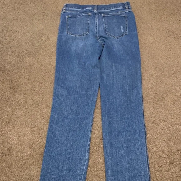 SPANX Women's Straight Leg Jeans in Light Blue Sz M - Picture 4 of 8